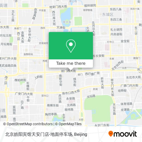 北京皓阳宾馆天安门店-地面停车场 map