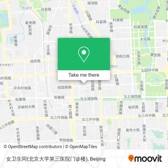 女卫生间(北京大学第三医院门诊楼) map