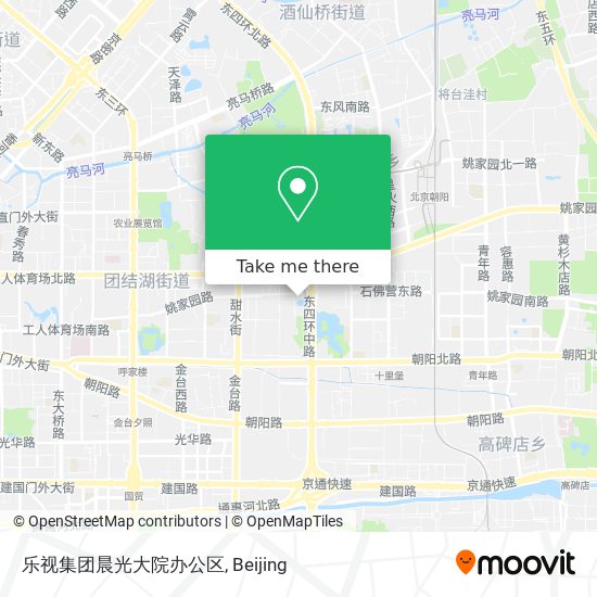 乐视集团晨光大院办公区 map