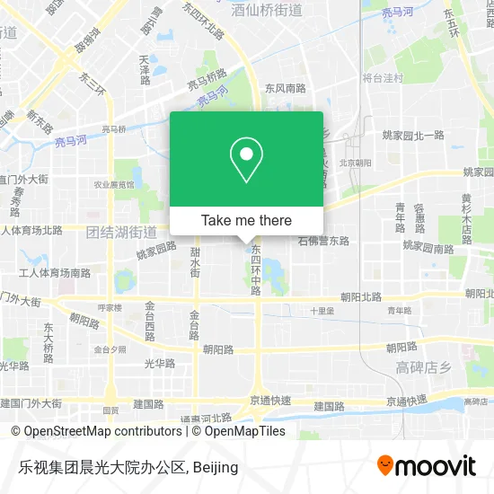 乐视集团晨光大院办公区 map