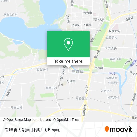 晋味香刀削面(怀柔店) map