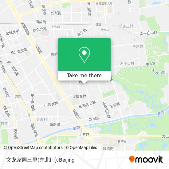 文龙家园三里(东北门) map