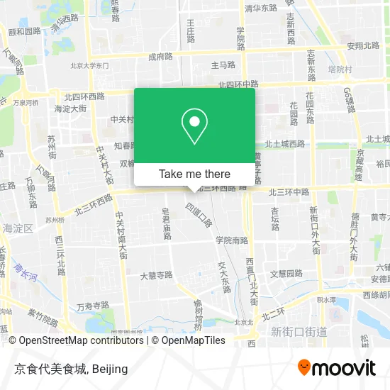 京食代美食城 map