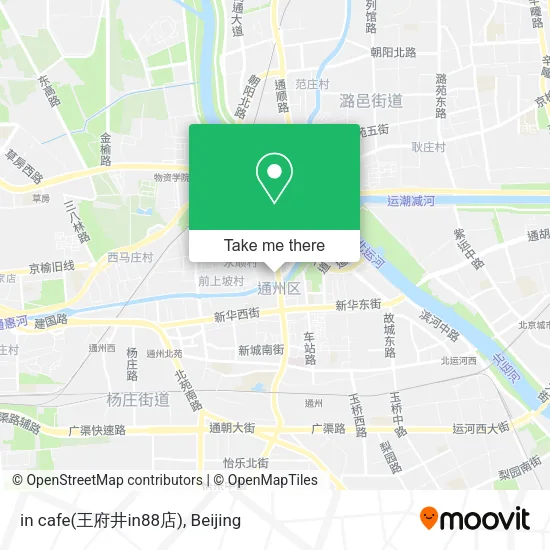 in cafe(王府井in88店) map