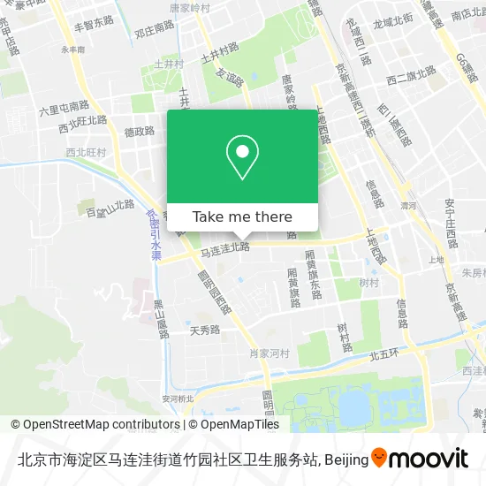 北京市海淀区马连洼街道竹园社区卫生服务站 map