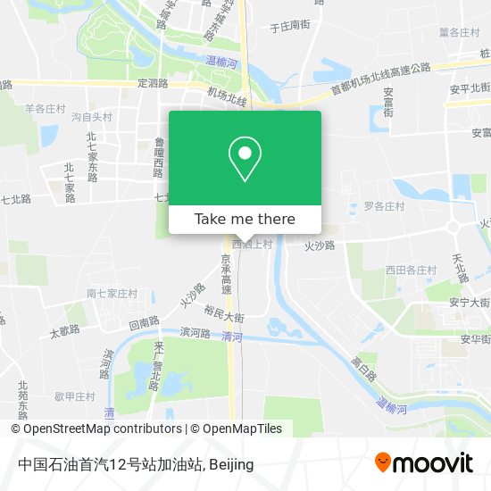中国石油首汽12号站加油站 map