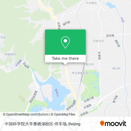 中国科学院大学雁栖湖校区-停车场 map
