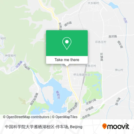 中国科学院大学雁栖湖校区-停车场 map
