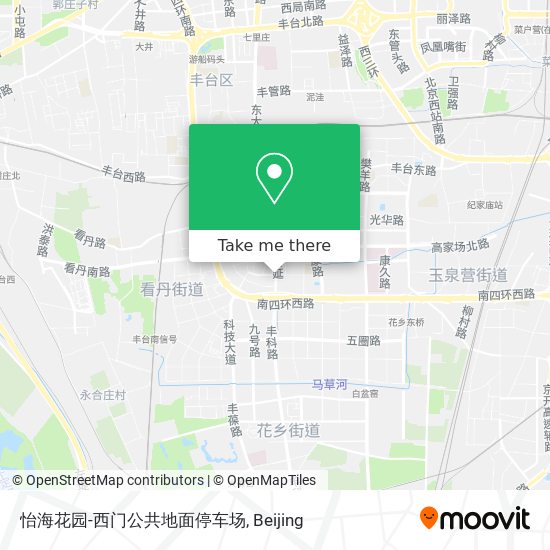 怡海花园-西门公共地面停车场 map