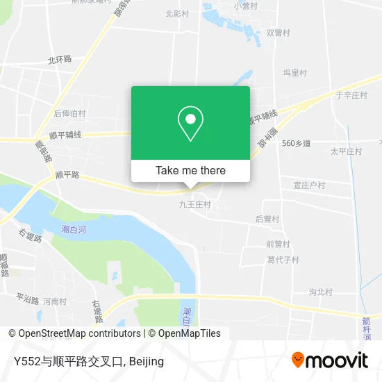 Y552与顺平路交叉口 map