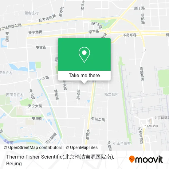 Thermo Fisher Scientific(北京翰洁吉源医院南) map