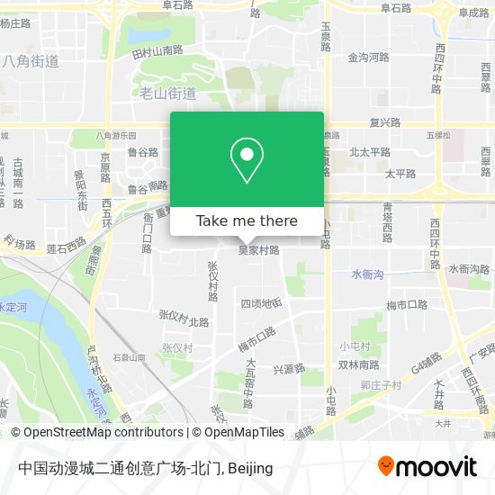 中国动漫城二通创意广场-北门 map