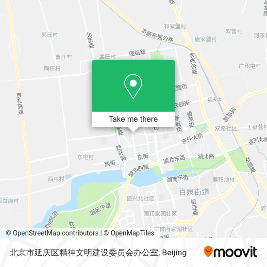 北京市延庆区精神文明建设委员会办公室 map