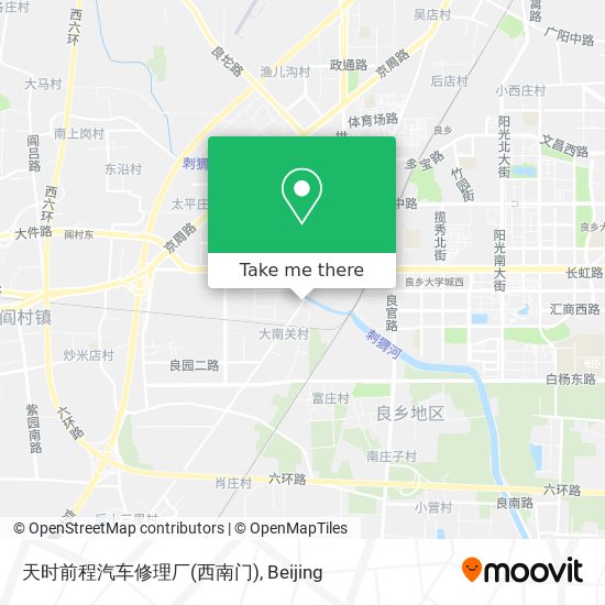 天时前程汽车修理厂(西南门) map