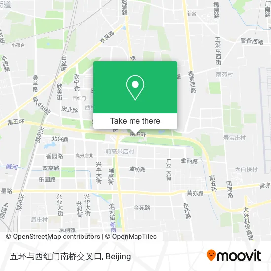 五环与西红门南桥交叉口 map