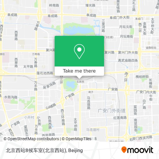 北京西站8候车室 map