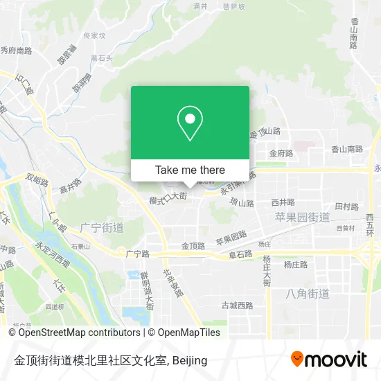 金顶街街道模北里社区文化室 map