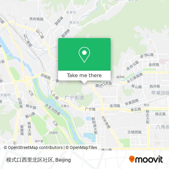 模式口西里北区社区 map