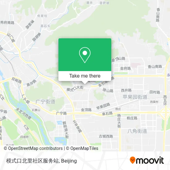 模式口北里社区服务站 map