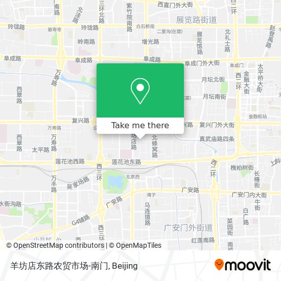羊坊店东路农贸市场-南门 map