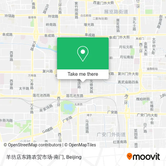 羊坊店东路农贸市场-南门 map