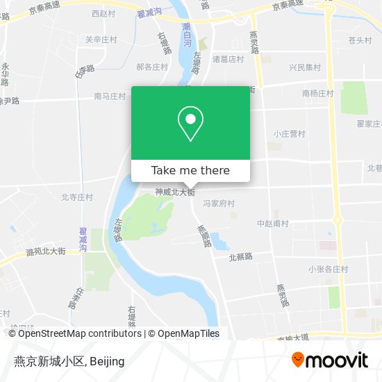 燕京新城小区 map