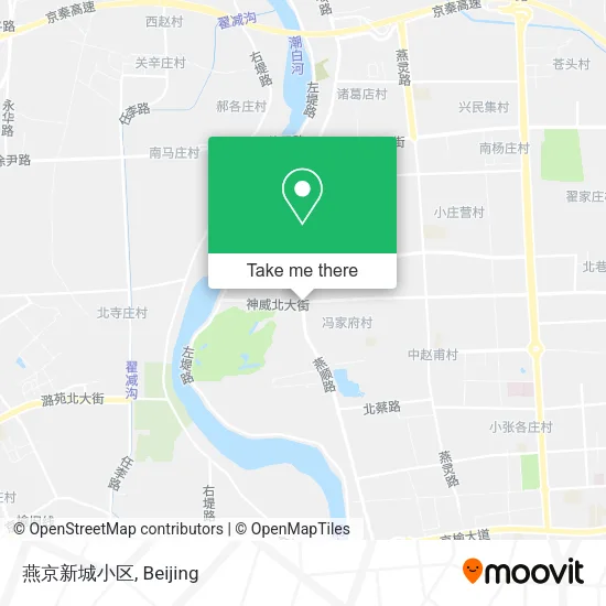 燕京新城小区 map