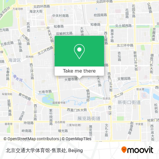 北京交通大学体育馆-售票处 map