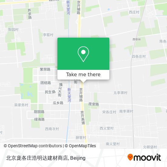 北京庞各庄浩明达建材商店 map