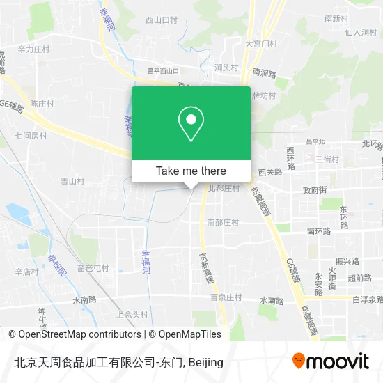 北京天周食品加工有限公司-东门 map