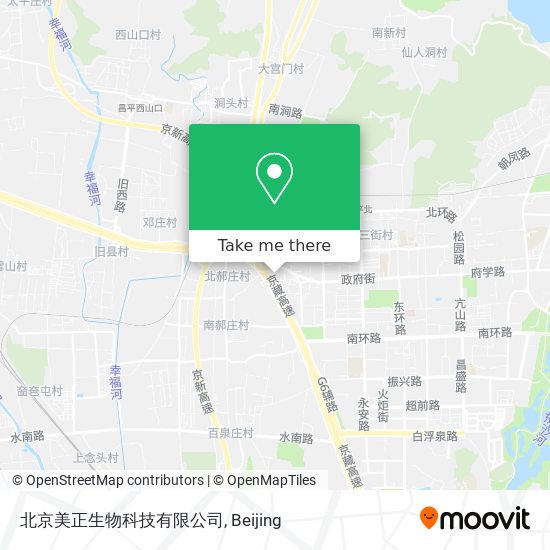 北京美正生物科技有限公司 map