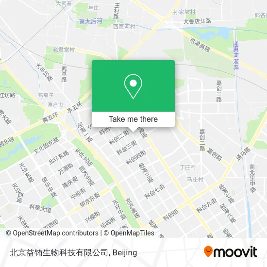 北京益铕生物科技有限公司 map