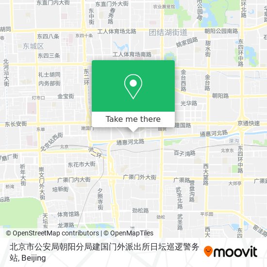 北京市公安局朝阳分局建国门外派出所日坛巡逻警务站 map