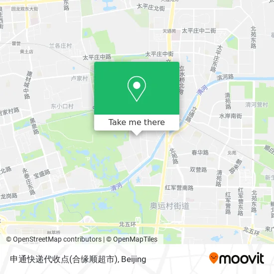 申通快递代收点(合缘顺超市) map