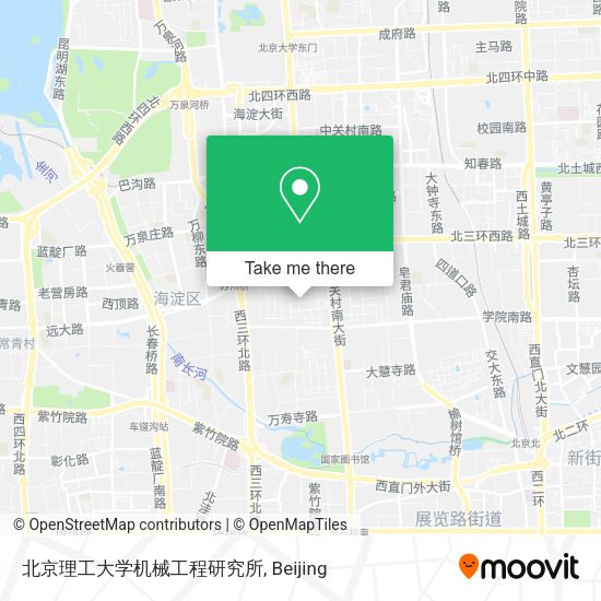 北京理工大学机械工程研究所 map