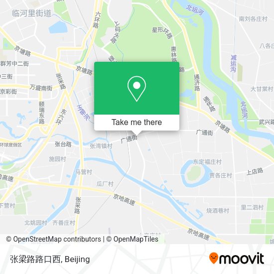 张梁路路口西 map