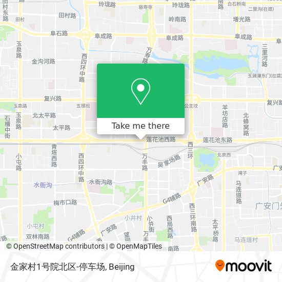 金家村1号院北区-停车场 map
