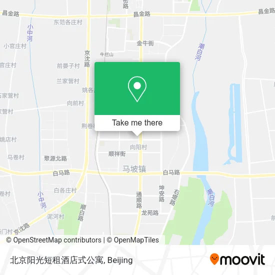 北京阳光短租酒店式公寓 map