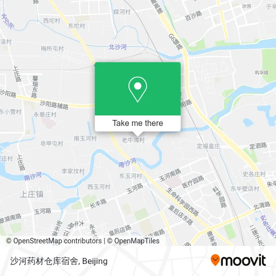 沙河药材仓库宿舍 map