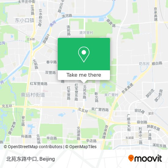 北苑东路中口 map