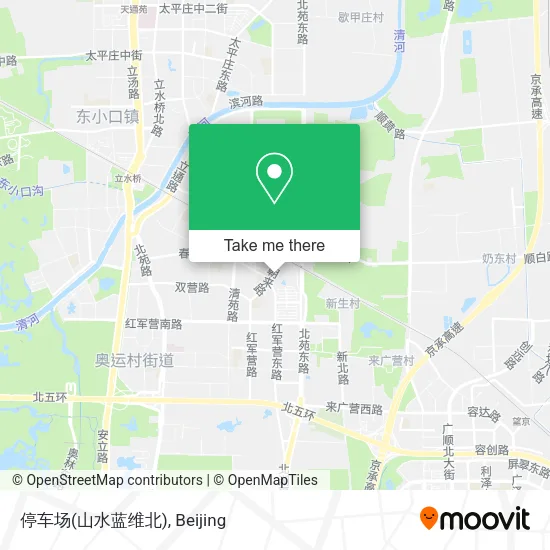 停车场(山水蓝维北) map