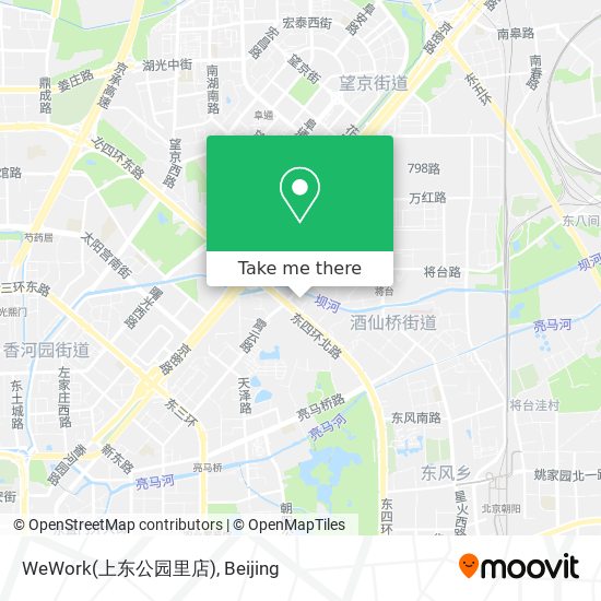 WeWork(上东公园里店) map