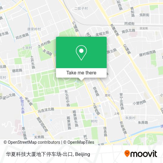 华夏科技大厦地下停车场-出口 map