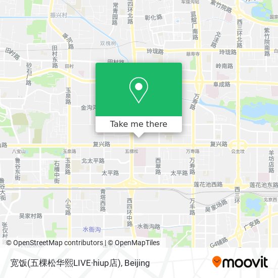 宽饭(五棵松华熙LIVE·hiup店) map