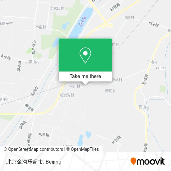 北京金沟乐超市 map