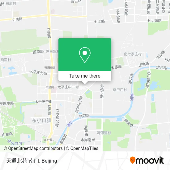 天通北苑-南门 map