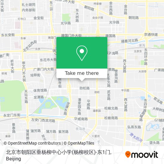 北京市朝阳区垂杨柳中心小学(杨柳校区)-东1门 map