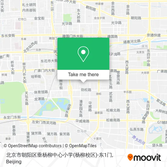 北京市朝阳区垂杨柳中心小学(杨柳校区)-东1门 map