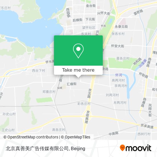 北京真善美广告传媒有限公司 map