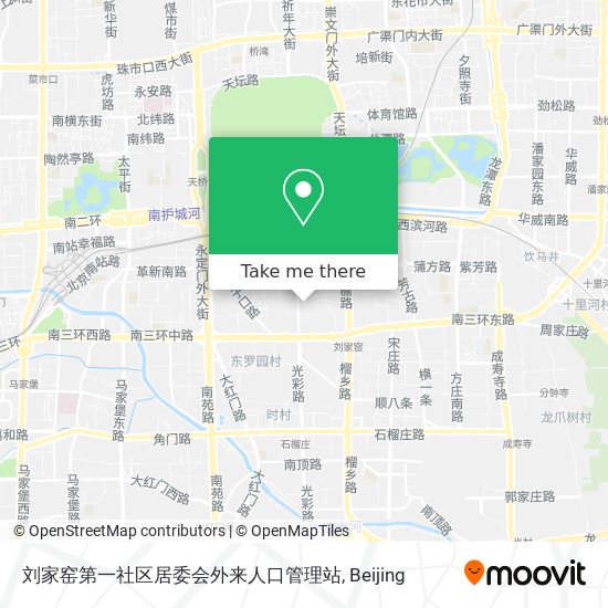 刘家窑第一社区居委会外来人口管理站 map